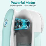 BEAUTURAL Fabric Shaver and Lint Remover, Rechargeable Sweater Defuzzer with 2 Speeds, 1 Replaceable 6-Leaf Blade, Remove Fuzz, Lint Balls, Pills, Bobbles for Clothes and Furniture