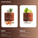Crowned Skin King and Reign Cologned Body Butter Bundle | Sandalwood, Leather, Fresh, and Nautical Scents | Infused with Organic Shea & Mango Butters | Moisturizing Formula with All-Day Fragrance
