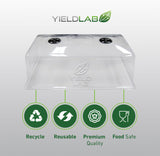 Yield Lab 7 Inch Clone Dome - 5 Pack Humidity Vented Domes – Plant Growing Propagation Dome for Seedling, Germination, Soil & Hydroponic Horticulture
