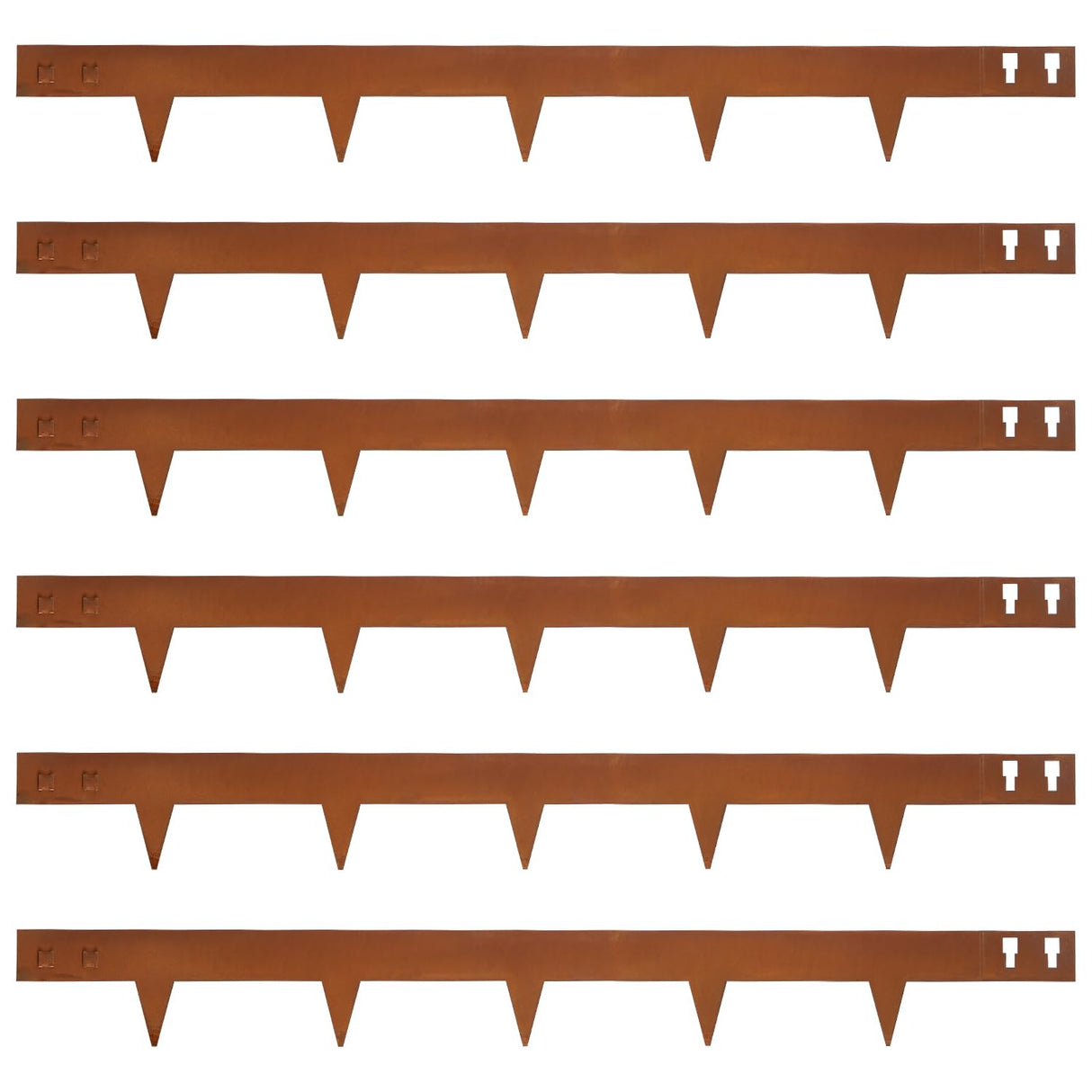 GZGNEEVL Corten Steel Landscape Edging 4.5" H x 40" L, Metal Garden Edging
