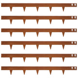 GZGNEEVL Corten Steel Landscape Edging 4.5" H x 40" L, Metal Garden Edging
