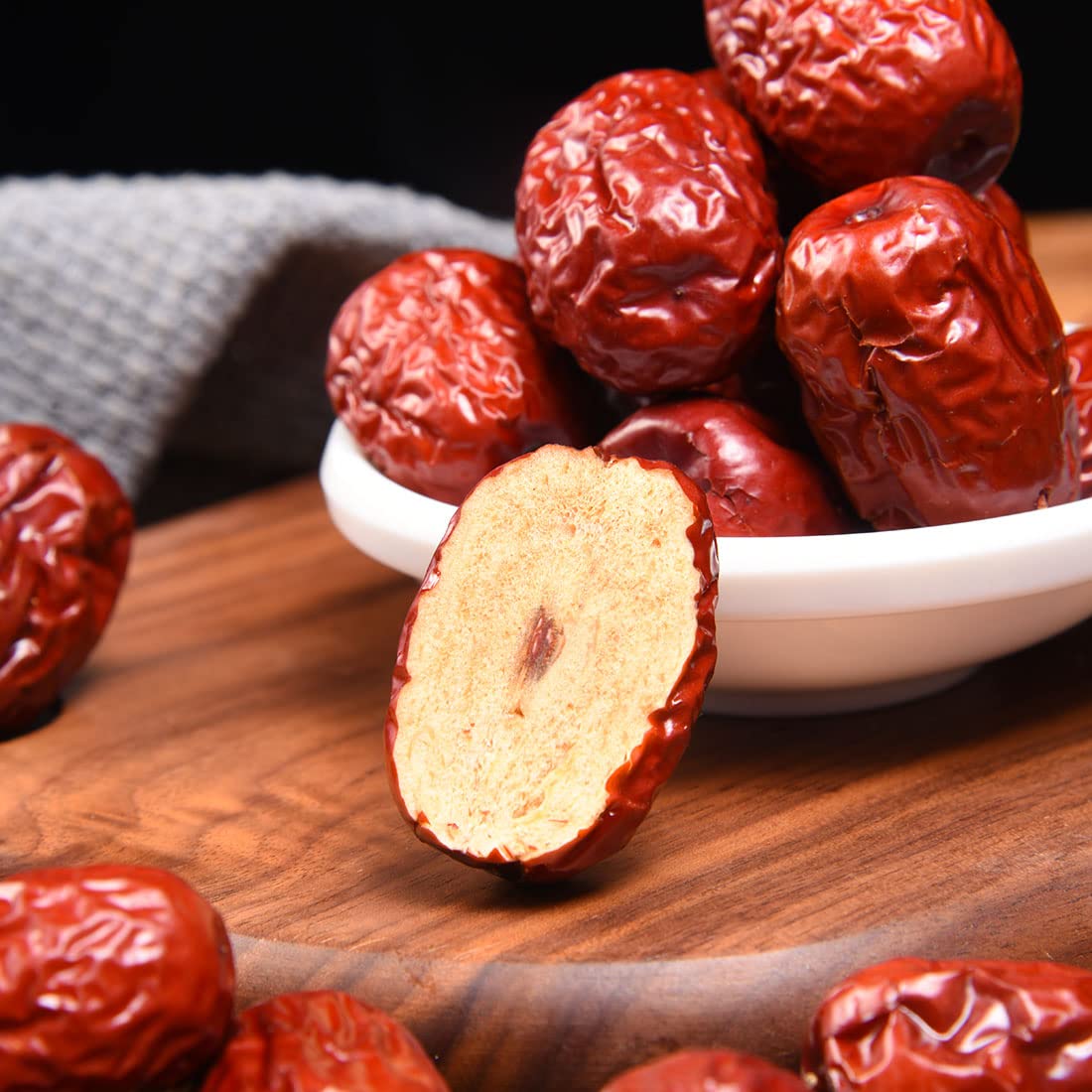 Premium Jujube Red Dates 3LB/1359g,Selected Dried Fruit,Big & Delicious,100% Natural 红枣