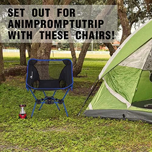 MOON LENCE Portable Camping Chair Backpacking Chair - The 4th Generation Ultralight Folding Chair - Compact, Lightweight Foldable Chairs for Hiking Mountaineering, Beach