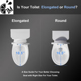 1M Family Toilet Seat, Patented Slow Close & Quick Releasing Technology, Anti-Wiggling, Easy to Install and Clean, Standard Elongated with Toddler Seat Built In (2 Pieces)