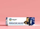 Sandy Beach Gold Angled Radiator Valves - Brass Radiator Valves, Antique Brass Radiator Valves, Radiator Valve Brass - Radiator Valve Gold, Manual Radiator Valves for Towel Rails & Radiators (15mm)