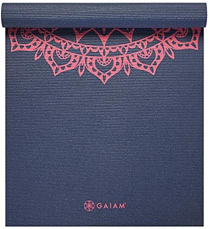 Gaiam Print Yoga Mat, Non Slip Exercise & Fitness Mat for All Types of Yoga, Pilates & Floor Exercises