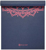 Gaiam Print Yoga Mat, Non Slip Exercise & Fitness Mat for All Types of Yoga, Pilates & Floor Exercises