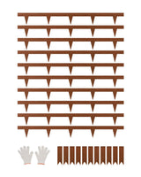 VEVOR Steel Landscape Edging, 10 Packs 40 x 4.5 in Weather-Resistant & Pre-Rust Metal Landscape Edging, Bendable Garden Edging Border, Heavy Duty Lawn Edging, Flower Bed Yard Pathway Divider