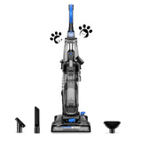 Eureka PowerSpeed Lightweight Upright Vacuum Cleaner for Carpet and Hard Floor, Powerful Bagless Upright Vacuum Cleaner for Home Pets, NEU181A, Blue