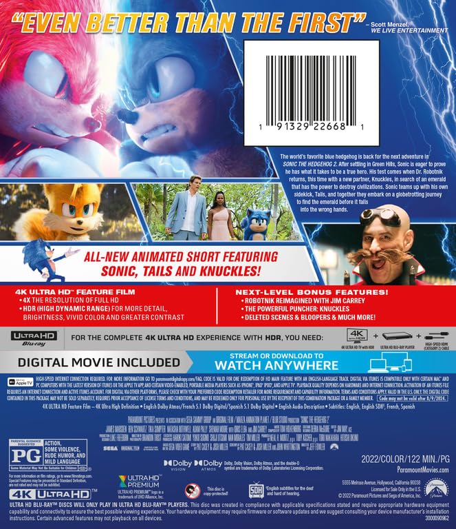 Sonic The Hedgehog 2 [4K UHD]