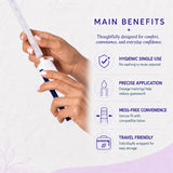 Seroflora Disposable Vaginal Cream Applicators - Fits Preseed, Premarin, Estrace, and Most OTC Gels, Lubricants, and Creams - Threaded End, Comfort Tip, and Dosage Markings (60 Pack) Made in USA.