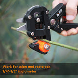 FUJIWARA Garden Grafting Tool, Multifunctional Pruning Scissors Kit, U-Graft/V-Graft/Omega-Graft Seedling for Fruit Tree Grafting Set,Including Grafting Tapes, Grafting Knife & Replacement Blades