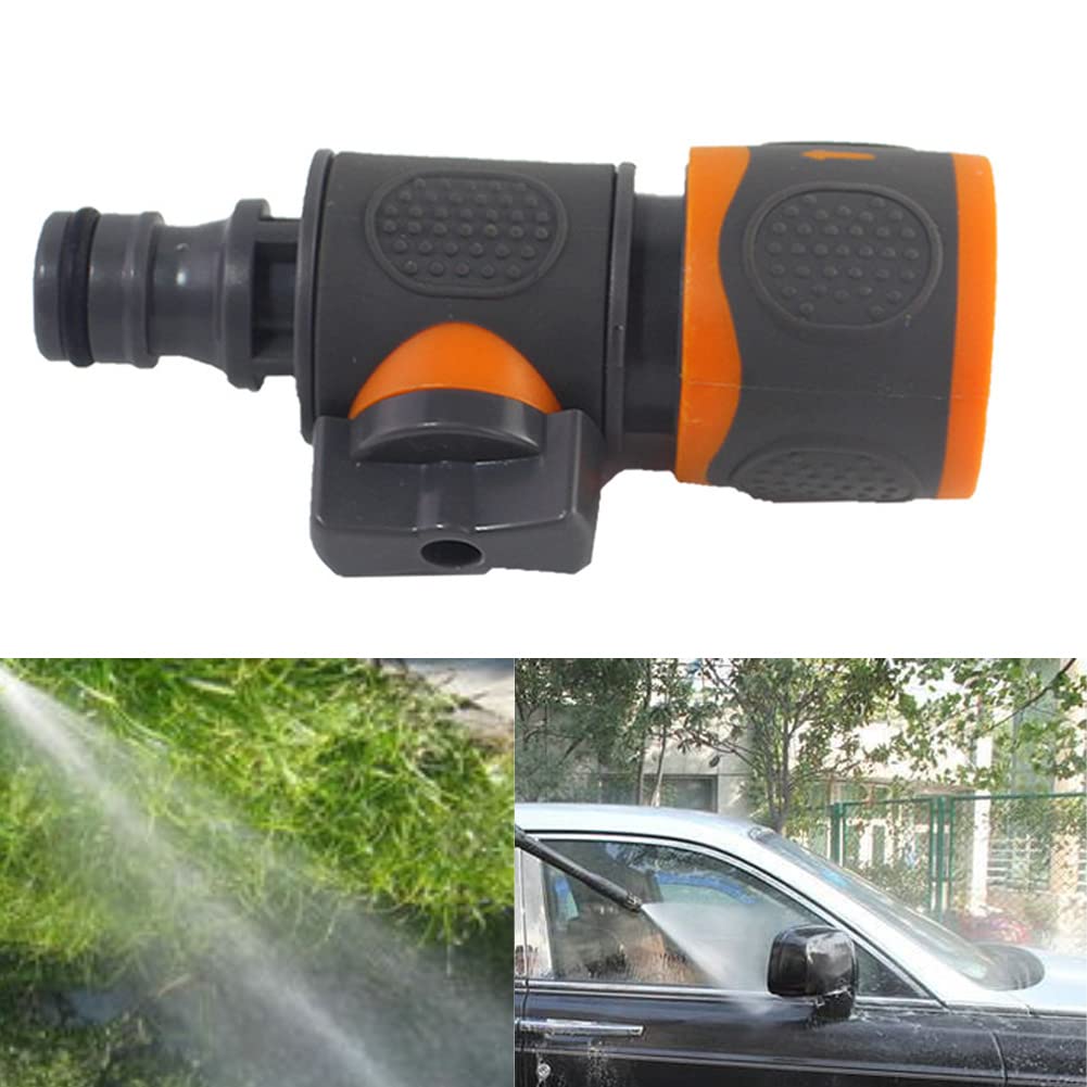 2PACK Quick Release in Line Shut Off Valve,Garden Hose Pipe in Line Tap Shut Off Valve Fitting Connect Adaptor Tool Gadget