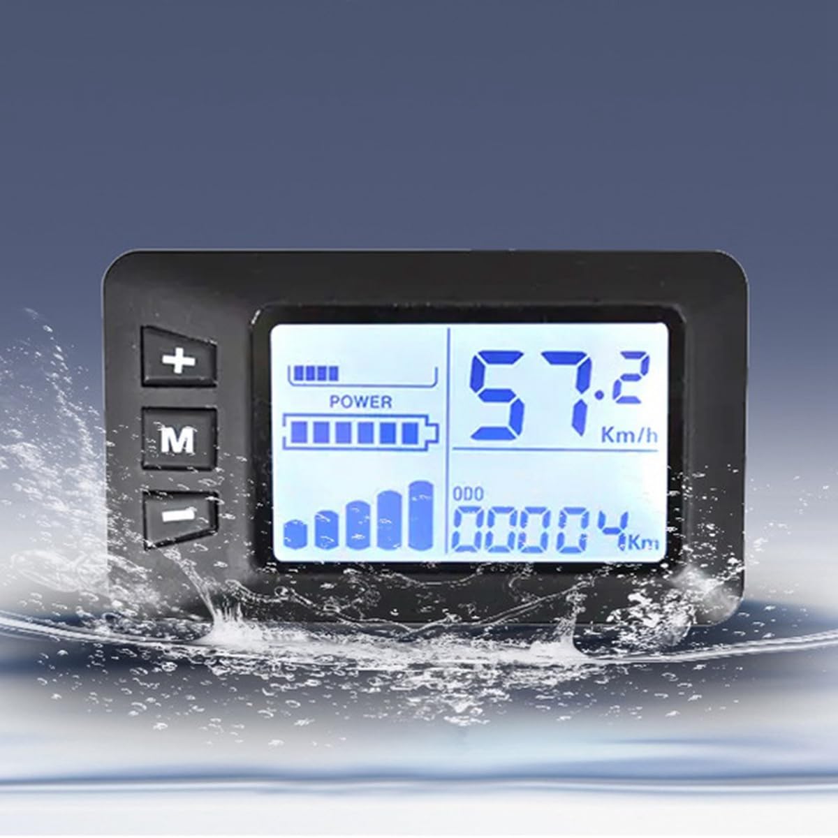 Kqcibz Electric Bike Ebike Replacement Controller G51 LCD Display 5Pin Electric Scooter Accelerator Waterproof Connector, Black