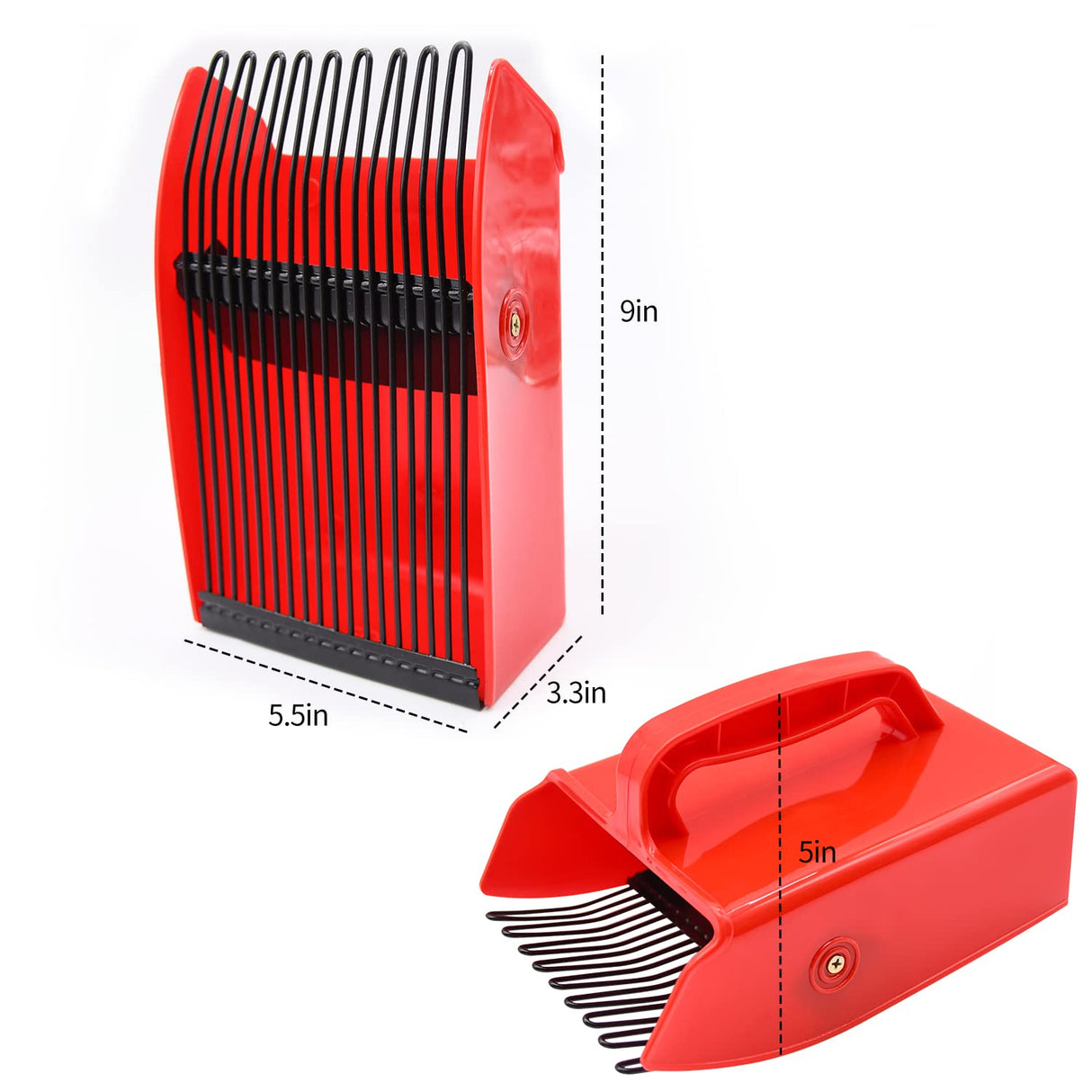 2 Pack Berry Pickers, with Metallic Comb and Ergonomic Handle