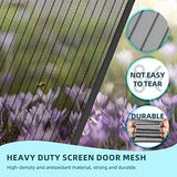 Titan Mall Magnetic Screen Door 72x80, Self Sealing, Heavy Duty Door Screen Magnetic Closure - Keep Bugs Out, Retractable Screen Door Mesh - Pet and Kid Friendly, Hands Free Mesh