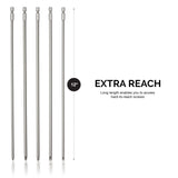NEIKO 10043A Extra Long Bit Set | 5-Piece | Cr-V Steel | 12-Inch Length Phillips and Slotted Screwdriver Bits |1/4-Inch Hex Shank | Power Driver Bit Set