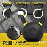 Yes4All Powder Coated Cast Iron Kettlebell Strength Training Kettlebells Weight Set for Full Body Workout, Home Gym