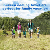 Sueken 4 Pack Cooling Towel - 40"x12", Soft Breathable Chilly Microfiber Towel for Yoga, Sports & More Activities