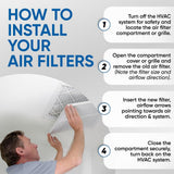 Glasfloss 20x24x1 MERV 10 (FPR 5-6) Pleated Air Filters Box of 6. Actual Size: 19-3/8 x 23-3/8 x 7/8