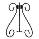 VCUTEKA Gazing Ball Stand, Metal Gazing Globe Stand for 10-12 Inch Garden Gazing Globe, Indoor/Outdoor Display Stand Décor Accessories, Black 16" H