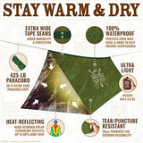 World's Toughest Ultralight Survival Tent • 2 Person Mylar Emergency Shelter Tube Tent + Paracord • Year-Round All Weather Protection for Hiking, Camping, & Outdoor Survival Kits
