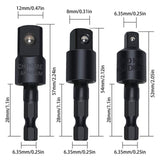 Fruholt Flexible Drill Bit Extension Set with Right Angle Attachment, 360° Rotatable 1/4 3/8 1/2" Impact Grade Socket Adapter Sets for Cordless Drill & Screwdriver, Power Drill & Driver