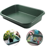 Defemim Garden Tidy Tray, Multifunctional One Piece Potting Tray for Seeding, Mixing, Growing and Pot Storage, Succulent and Cactus Soil Potting Mix Tray 23"x16.4"x4.3",Green