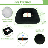 Bed Sore Cushions for Butt Positioning Pillow Pressure Ulcer Cushion Donut Pressure Relief Pillow Wedge for Sleeping Position Wedge After Surgery Turning Back Body Leg Support Medical Seat Cushion