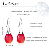 Dangle Earrings for Women Trendy Silver Teardrop Drop Colorful Jewelry Set
