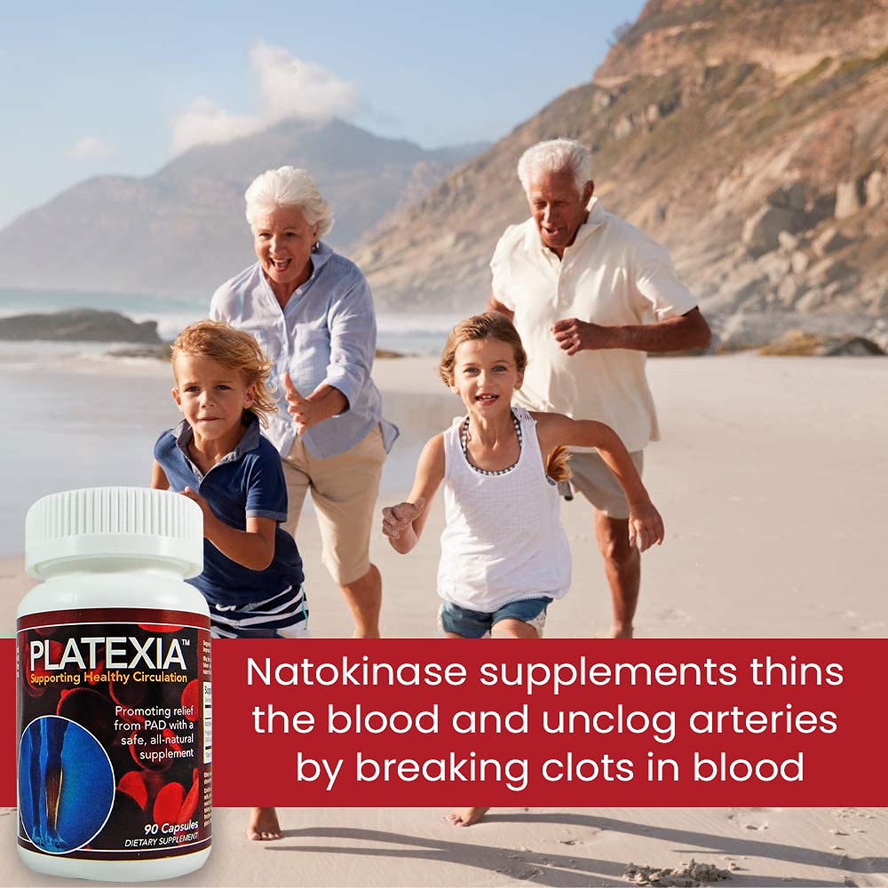 Vision Nutraceuticals Platexia with 3,000 FU Nattokinase NSP-2-90 Vegan Capsules - May Support Blood Circulation - Non-GMO & Kosher - 1 Capsule/Day, 3-Month Supply