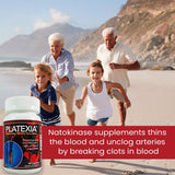 Vision Nutraceuticals Platexia with 3,000 FU Nattokinase NSP-2-90 Vegan Capsules - May Support Blood Circulation - Non-GMO & Kosher - 1 Capsule/Day, 3-Month Supply