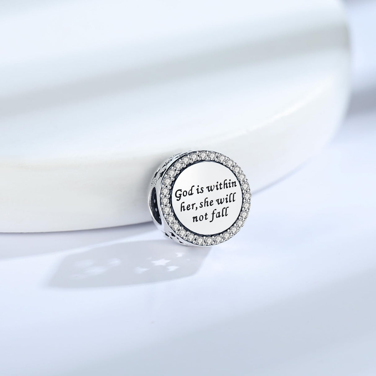 925 Sterling Silver Charms Fit Pandora Charms Bracelet God Has You In His Arms I Have You In My Heart Fit Wife Mother's Day Christmas Birthday Gift