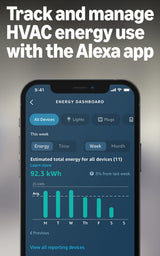 Amazon Smart Thermostat – Save money and energy - Works with Alexa and Ring - C-wire required