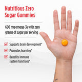 Nordic Naturals Zero Sugar Children’s DHA Gummy Chews, Tropical Punch - 45 Gummy Chews for Kids - 600 mg Total Omega-3s - Brain Development, Learning, Healthy Immunity - Non-GMO - 45 Servings