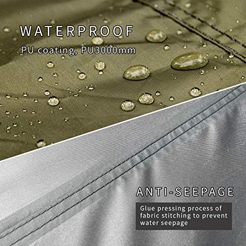 Unigear Hexagon Hammock Rain Fly,15x14FT/12x10FT Multifunctional Waterproof Camping Tarp,Lightweight and Compact Tent Tarp for Backpacking, Hiking, Traveling