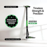 Weed Puller Tool with Long Adjustable Handle (36", 38", & 43"), Quick-Release Weed Ejector Mechanism, Lightweight Aluminum Stand-Up Heavy Duty Weed Remover, 4-Claw Head & Foot Pedal for Easy Weeding