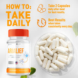 (2 Pack) Arialief Capsules for Nerve Health, Official Arialief Supplement Pills for Lasting Support, Aria LIEF PrimePalm for Sciatica, Aria Leaf Advanced Nerve Pill Natural Ingredients (120 Capsules)