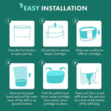 8 Pack Adult Diaper Liner Refills, Compatible with Janibell Akord 280 Slim Model, Adult Diaper System to Eliminate Waste, Odor Resistant by Comficove