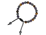 Amazing Gemstone Quit Smoking Cessation Quit Vaping Aid Bracelet - Hematite Tiger Eye Amethyst Bracelet Set for Men Women Healing Calming Anxiety Stress Relief Gifts Pulseras Para Hombres Mujer