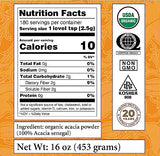 Heather's Tummy Fiber Organic Acacia Senegal for IBS, 16 Ounce Pouch