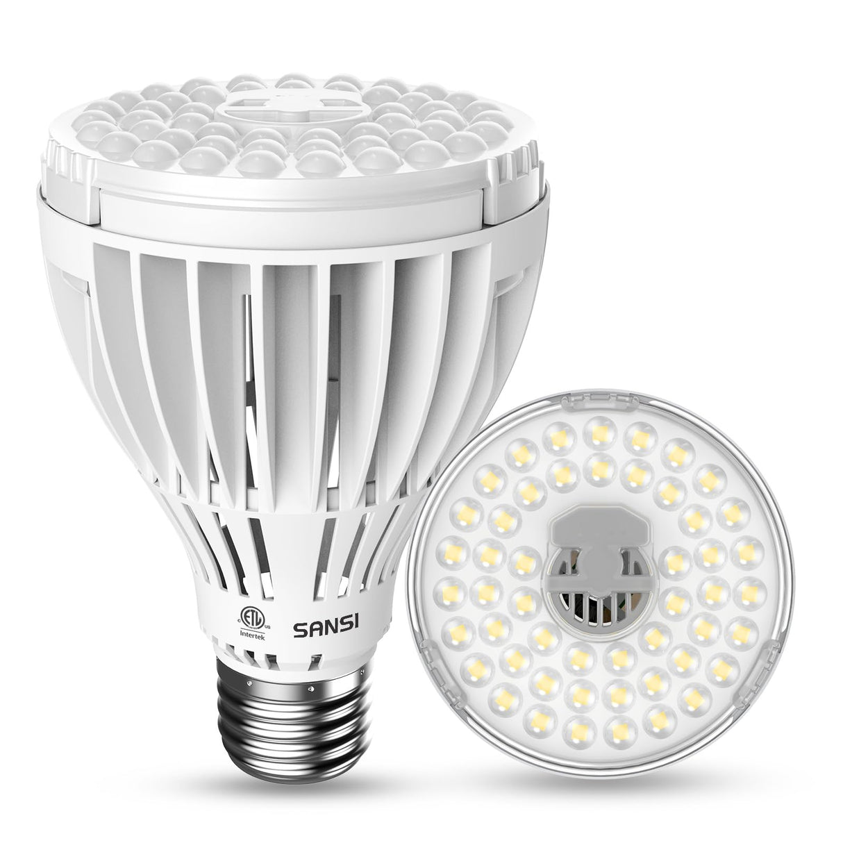 SANSI 32W Grow Light Bulbs for Indoor Plants, 350W Equivalent Full Spectrum LED Grow Light Bulb High PPFD with Optical Lens, Plant Bulbs with Ceramic Tech. Energy Saving for Seeds and Greens