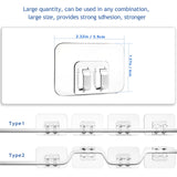 Galetcy Hooks for Outdoor String Lights - 100 Pack with Adhesive Strips - No Damage, No Tools, No Holes, Waterproof and UV-Resistant, Perfect for Christmas and Patio Decor