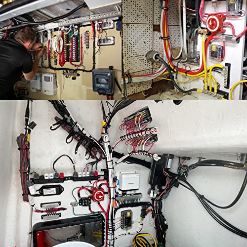 14 Gauge Marine Wire,14 AWG 30ft Duplex Marine Grade Wire,Tinned Copper Oxygen-Free Insulated Red& Black Boat Electrical Cable for Boat/Automotive/RV/Camper/Trailer