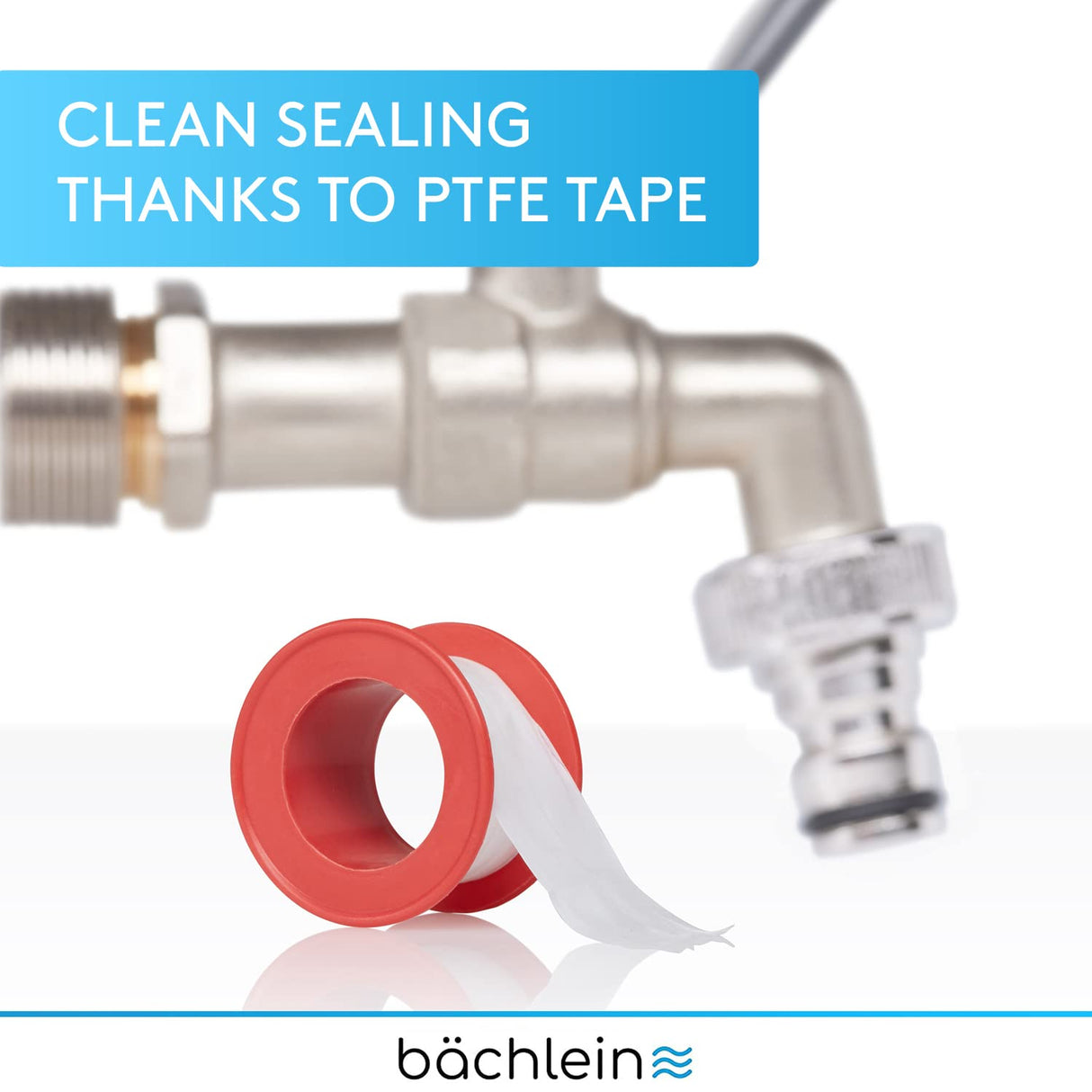 Bächlein Universal Water Tap for the Garden [Anthracite] incl. 2 Hose Connections - Noble Ball Valve with 1/2 and 3/4 Inch Connection, Outlet Tap Outside