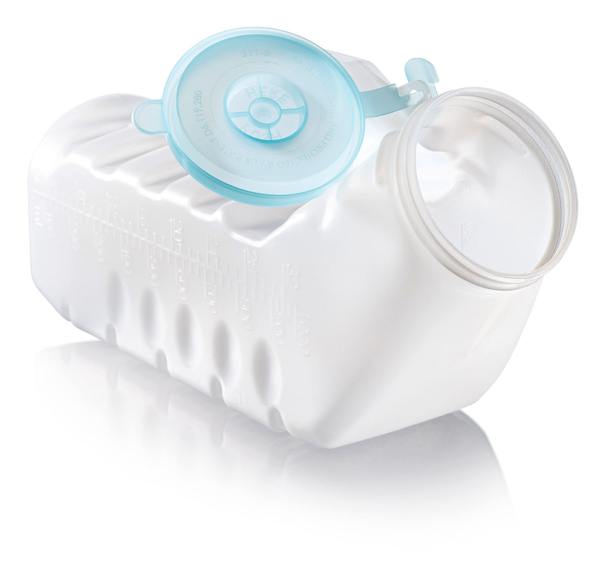 Urinals for Men with Translucent Lid – 32 Oz. Bottle – 6 Pack-Male Urinal Bottles with Glow in The Dark Lid– Durable and Reliable – Practical Design – for Camping, Travel People… (6 Pack, 32, Fl Oz)