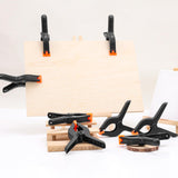 20 Pack 6 inch Plastic Spring Clamps, Black Heavy Duty Clips, Backdrop Clips, Plastic Clamps for Crafts, Backdrop Stand, Woodworking, Photography