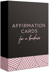 52 Badass Affirmation Cards for Women - Inspirational Gift for Her, Birthday Gifts for Women, Best Friend, Bestie, Self Care - Positive Presents for Confidence, Motivation & Daily Encouragement