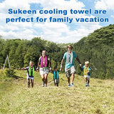 Sukeen [4 Pack Cooling Towels (40"x12"),Ice Towel,Soft Breathable Chilly Microfiber Towel for Yoga,Sport,Running,Gym,Workout,Camping,Fitness,Workout & More Activities