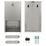 Stardrix 2 Roll Stainless Steel Commercial Toilet Paper Dispenser, Heavy Duty Wall Mount Tissue Holder with Lock for Restroom/Bathroom